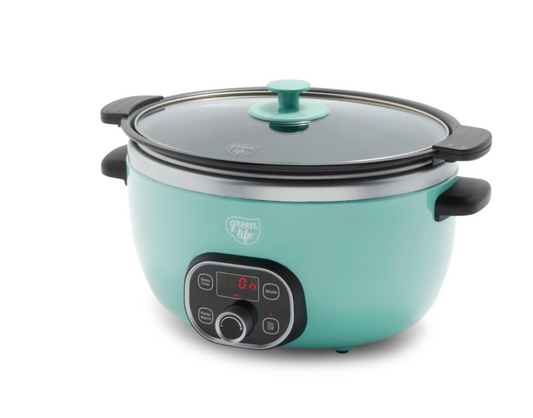 (USED) - Green Life Cook Duo Healthy Ceramic Nonstick Slow Cooker